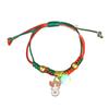 2025 Trendy Christmas Pendant Hand Rope with Santa Claus and Bell