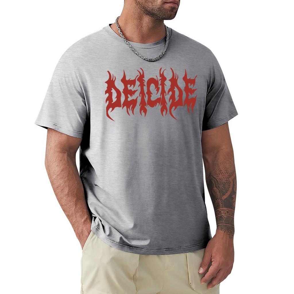 Men's t-shirts brand summer  tshirt Deicide T-Shirt summer tops hippie clothes summer clothes custom t shirt Men's clothing