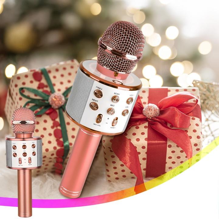 Mikrofon Bezprzewodowy Karaoke Głośnik Bluetooth Prezent Dla Dzieci