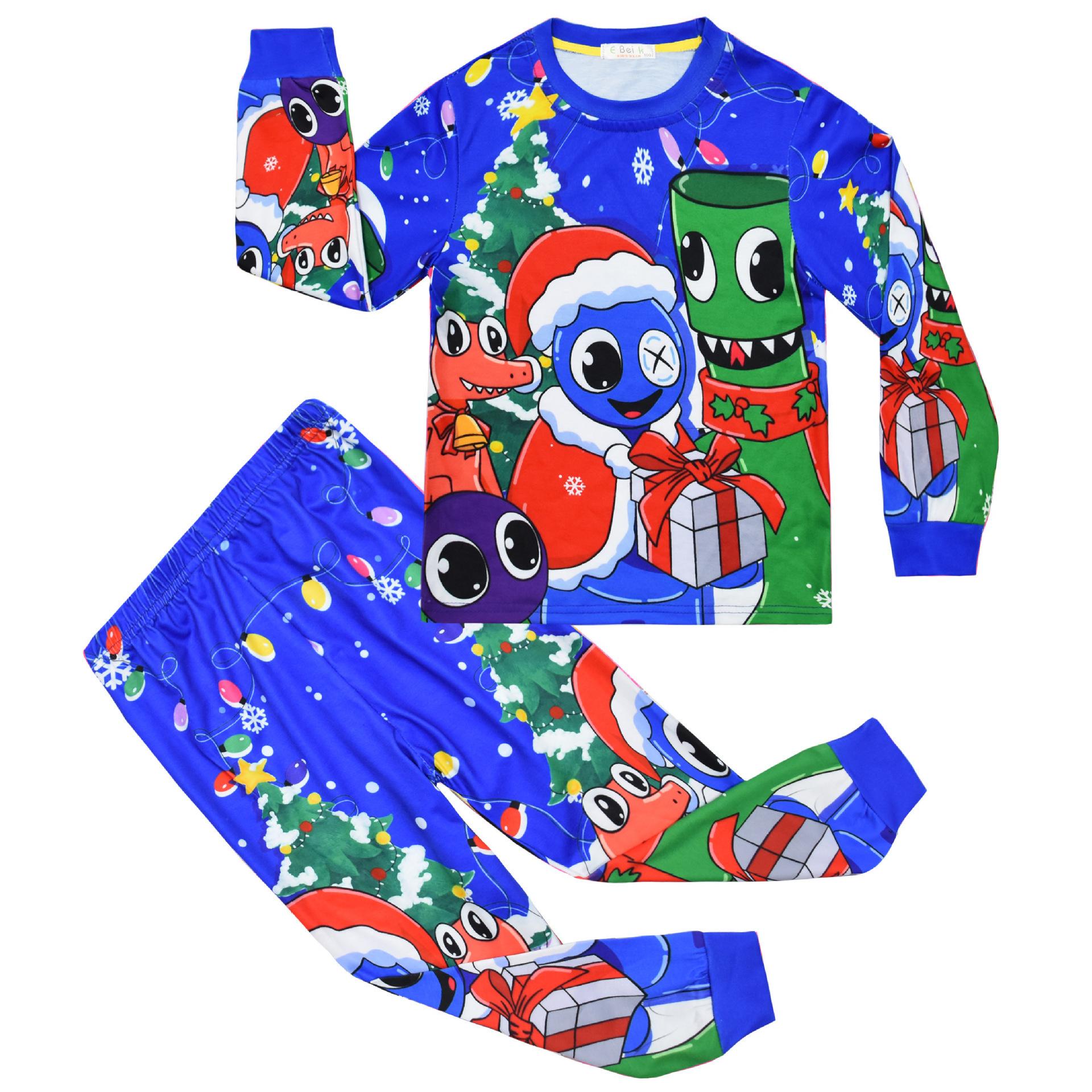 

Long-Sleeved Set, Cartoon Digital Printing, Middle-Aged And Older Children S Loungewear Set, Long-Sleeved Two-Piece Set, Sleeping 7811. 120