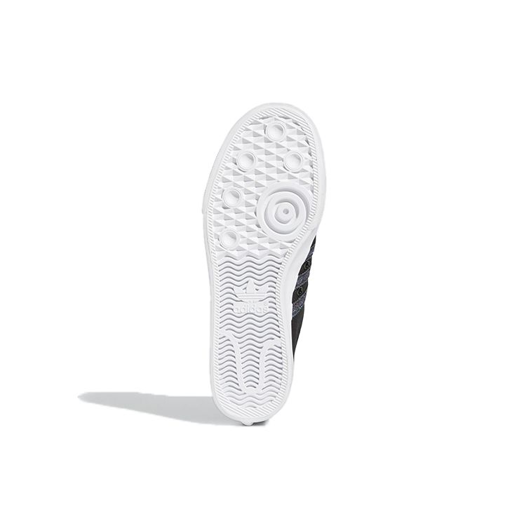 Adidas Originals Nizza Low Top Skate Shoes Women Sneakers Black Blue FX9004