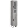 Highboard Gray Sonoma 34.5 x 34 x 180 cm Particleboard