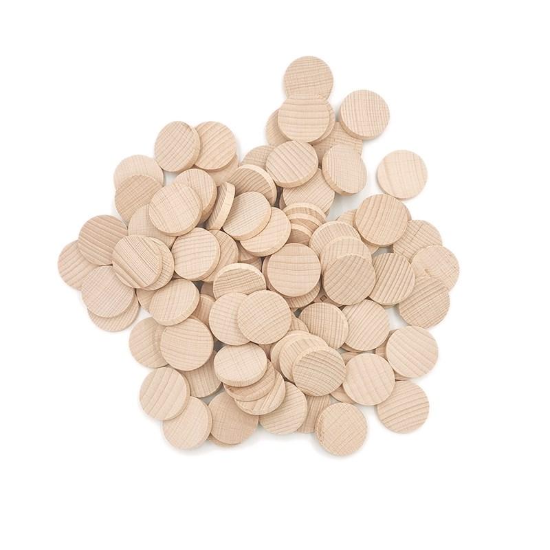 1cm Wood Circles for Crafts Unfinished Wood Circles Natural Round Wooden Disc Cutouts Blank Round Wood Circle Slices
