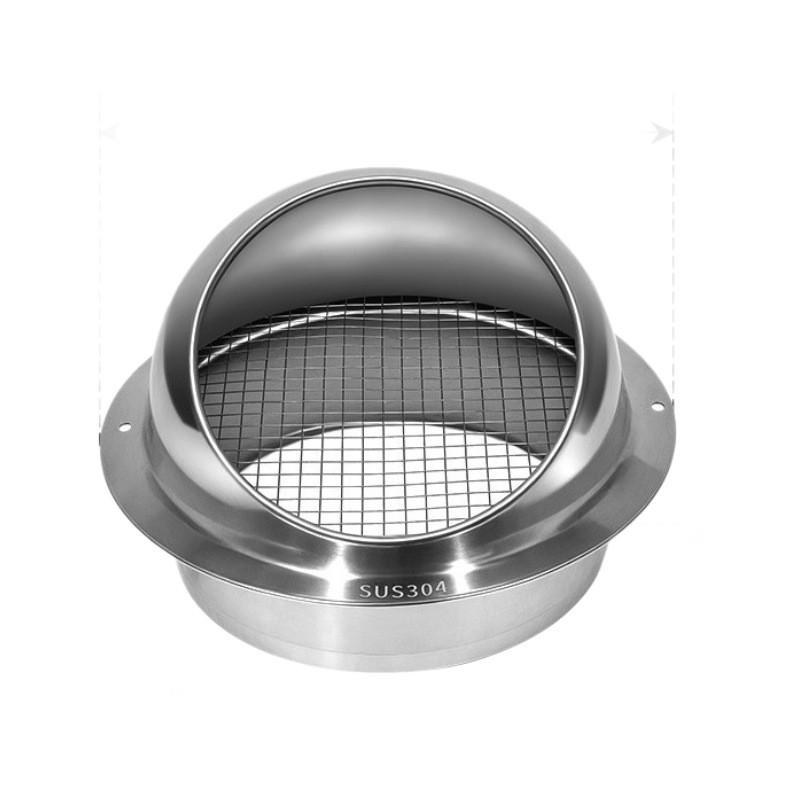 

304 Steel Stainless Ventilation Pipe Kitchen Hood Exhaust Weatherproof Outlet 110mm