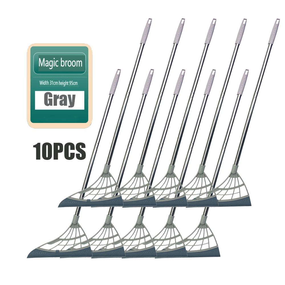

10 шт. Волшебная метла для уборки ванной комнаты, стеклянная швабра, бытовая маленькая телескопическая метла для уборки 10PCS