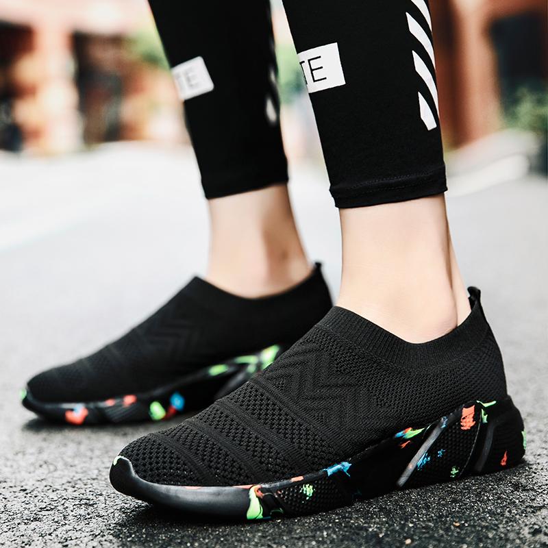 Large Size Couple's Anti Slip Wear-resistant Breathable Fashion Socks Outdoor Sports Shoes Casual Shoes One Foot Push