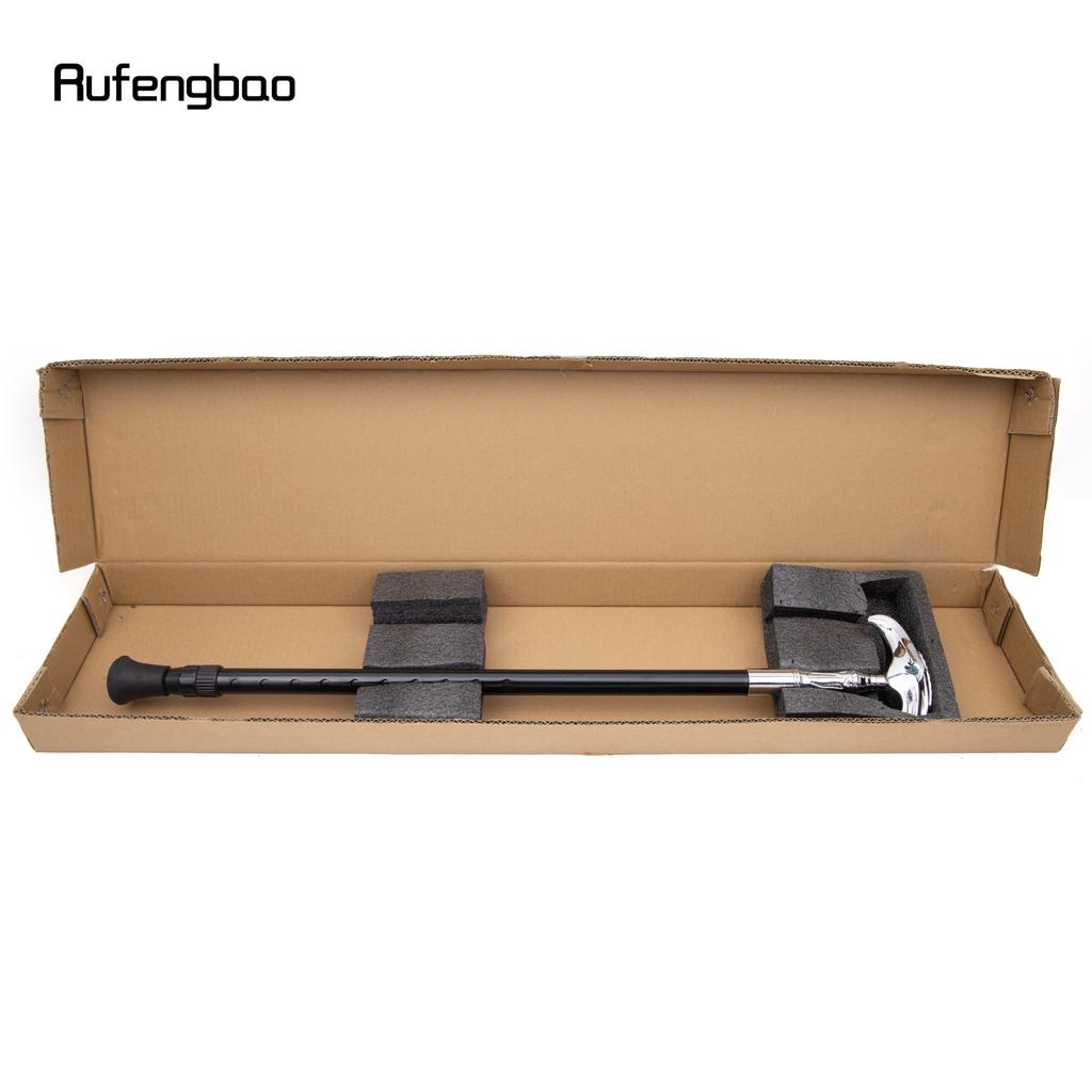 White Luxury Decorative Cosplay Flexible Cane Elegant Fashion Eagle Adjustable Cane Cosplay Alloy Crosier Vintage  Stick 105cm