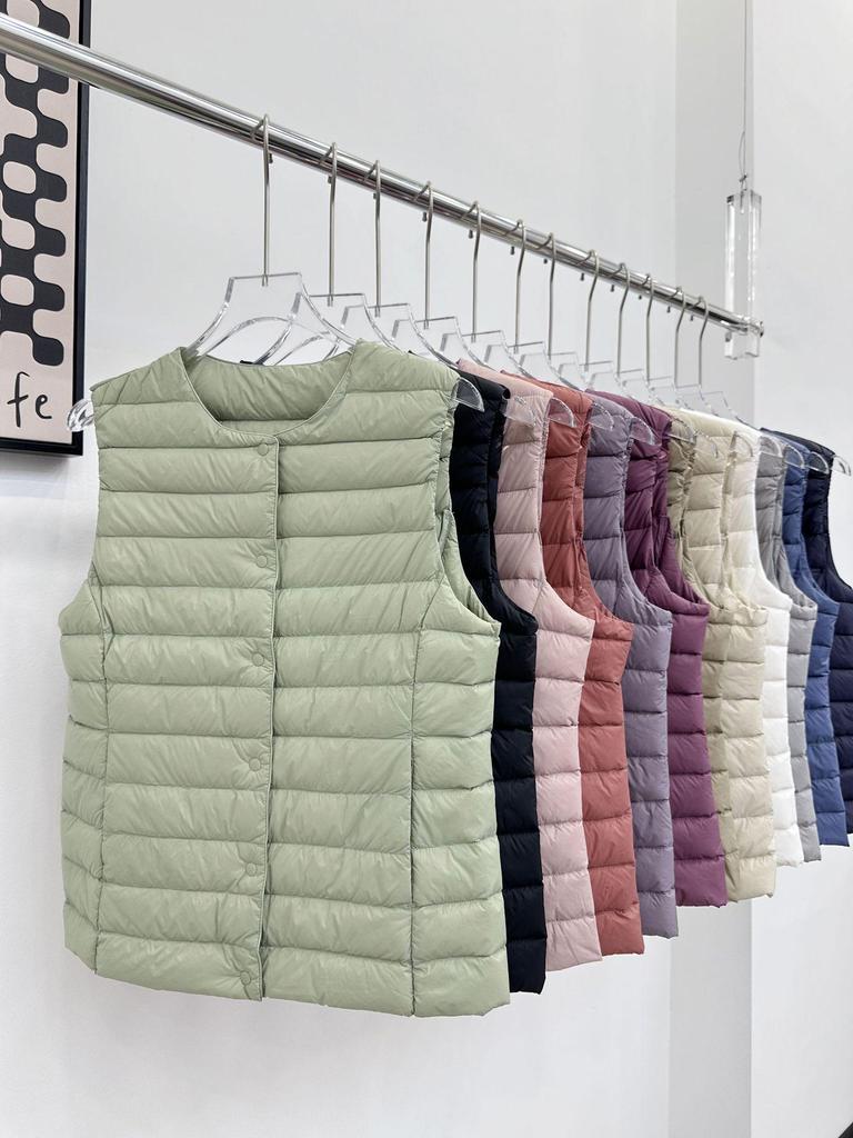 Versatile Women's Down Vest - 90% White Duck Down