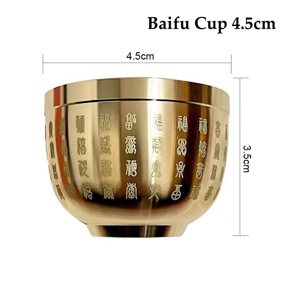 1Pcs Small Mini Pure Brass Cornucopia Wealth Attracting Baifu Jar Cup  Home Decoration Accessories