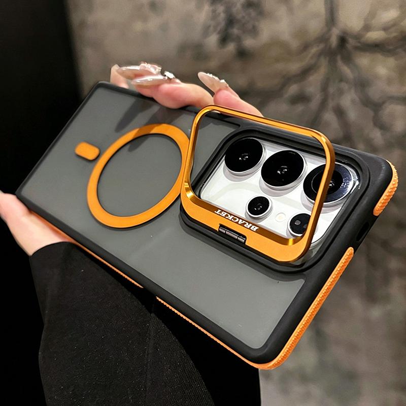 Clear Stand Holder Magnetic Translucent Phone Case For Samsung Galaxy S26 S25 S24 S23 Ultra Plus Lens Bracket Kickstand Cover