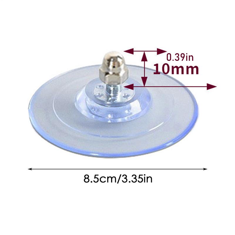 4 Pieces PVC Suction Cups Cat Window Perch Screw Cat Bed Suction Cups Maximum Weight 20 Kg Clear Sucker Pads With Screws