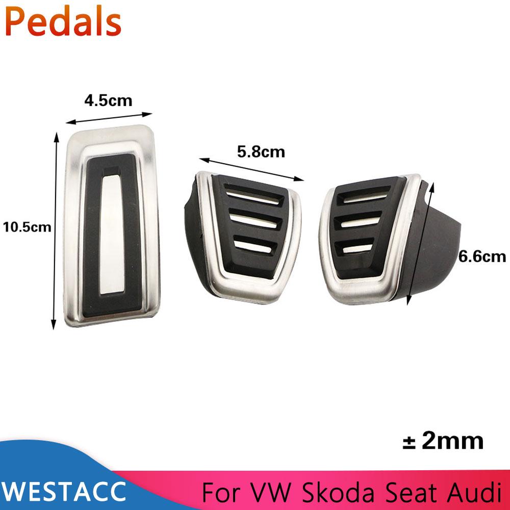 Car Gas Brake Pedals Cover for VW Golf 7 8 Passat B8 Tiguan Jetta Polo Up Skoda Octavia Kadiaq Superb for Seat Ibiza