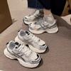 Height-increasing women's new spring and summer breathable mesh student running casual sports shoes