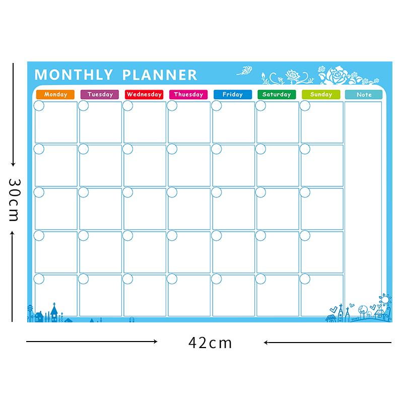 Manyetik Beyaz Tahta Kuru Silme Tahta Mıknatısları Buzdolabı Buzdolabı Yapılacaklar Listesi Aylık Günlük Planlayıcı