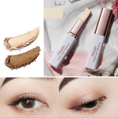 YiYe Two-tone Eyeshadow Stick 6 Colors 22g 22g, 02#coffee Color, 1 Piece