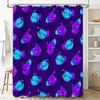 Ocean Fish Shower Curtain Blue Marine Life Bathroom Decor Sea Animal Pattern Waterproof Fabric Backdrop