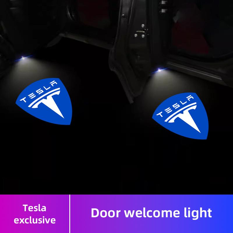 

FOR Car Door Projector Lamps Welcome Lights For Tesla Model 3 S X Y Cybertruck Roadster SpaceX P75D P85D P90D P100D