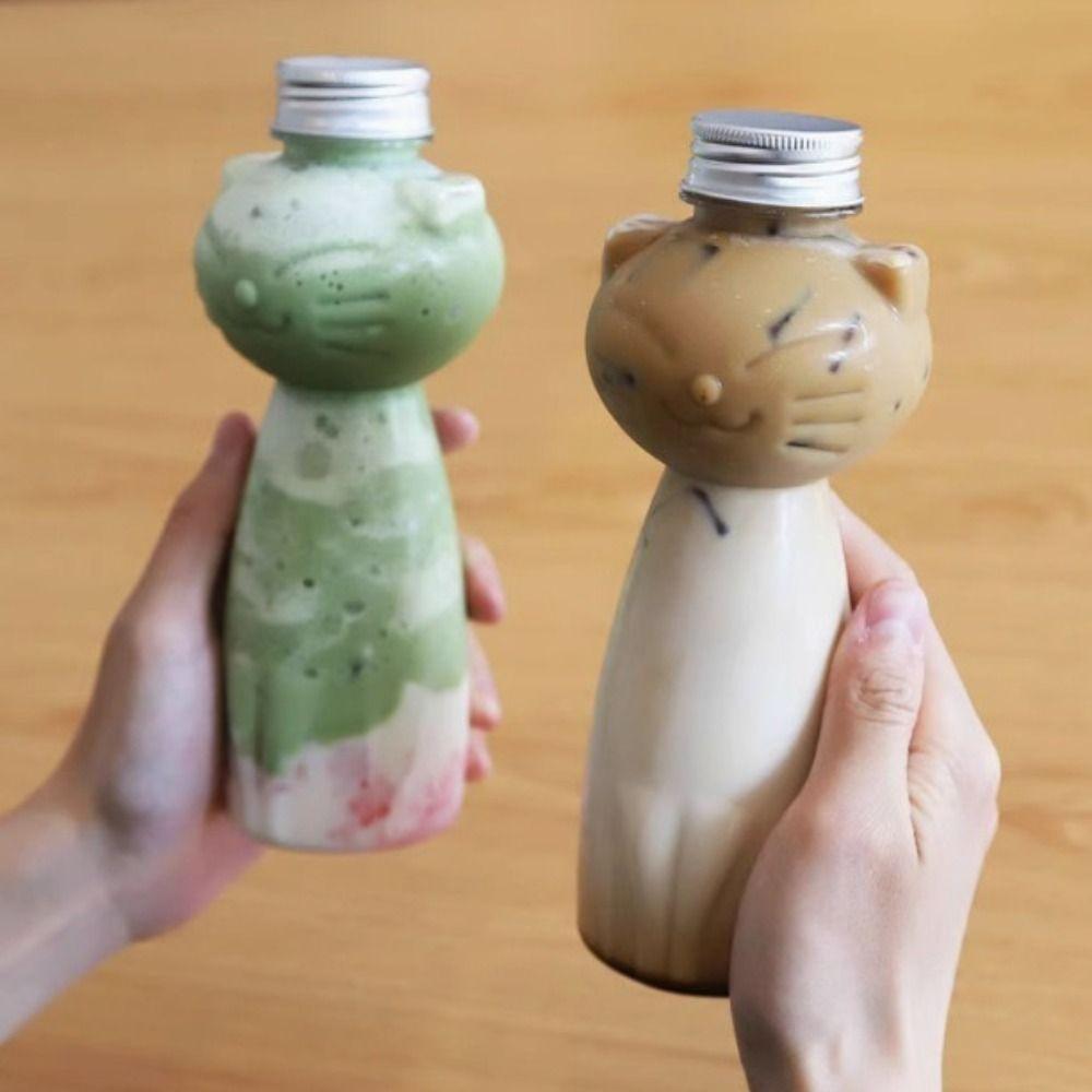 Portable Cat Water Bottles Transparent Drinking Cup Drinking Container Juicing Bottle Home Use