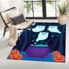 1pc Cat Ghost Area Rug, Slip-Resistant, Easy-Clean, Stain-Resistant, Perfect for Cozy Living Rooms, Bedrooms, Kitchens, Offices, and Holiday