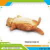 Children's Kitten Model Set: Ragdoll Cat, Lazy Orange Cat, Paw-Up Grey Cat, Sleeping Calico Cat, Lying Siamese Cat Figurines.