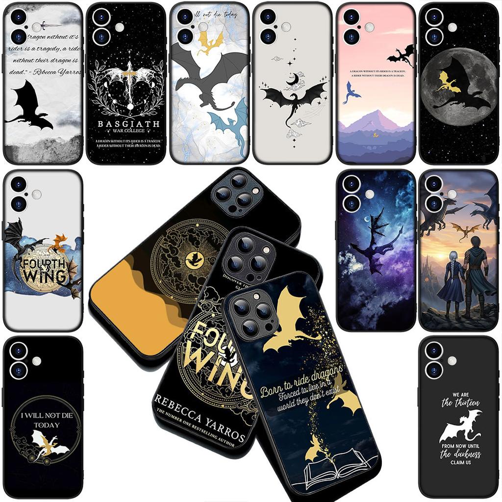Vierte Flügel Drachen Silikonhülle für Samsung Galaxy A36 A55 A26 A05 A06 A14 A50 A51 A53 A54 A12 A13 A23 A35 Hülle Handyhülle