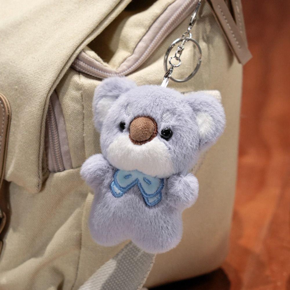 Soft Plush Koala Bag Pendant Stuffed Cat Plush Keyring Cartoon Animal Keychain  Students