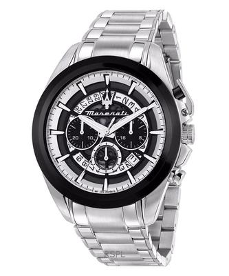 Zegarek męski Traguardo Chronograph Stal Nierdzewna Wielokolorowa Szkieletowa Tarcza Kwarcowy R8873612059 100M