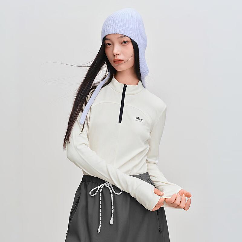 LED IN Slim Fit Mock Neck Long Sleeve Top S