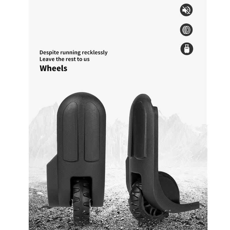 1 pár koleček na kufr, kolečka na zavazadla, otočná kolečka, cestovní kolečka na zavazadla, snadná instalace pro výměnu zavazadel