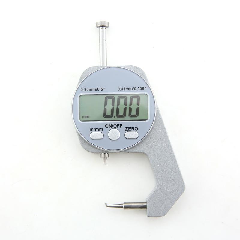 Digital Display Thickness Gauge Zinc Alloy Electronic LCD Micrometer Metric Imperial Wall Thickness Measurement Tools 0-10/20mm