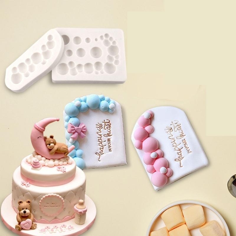 Chocolate Candy Bubble Fondant Mold Hemisphere-Shape Silicone Mold Half Round Baking Fondant Mold Cake-Decor DIY Tool