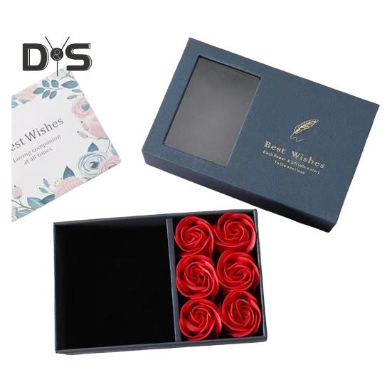 Eternal Roses Gaveeske Bevarte Blomster Smykkeskrin for kvinner Kone Mamma Bursdag Morsdag Valentinsdag Julegave