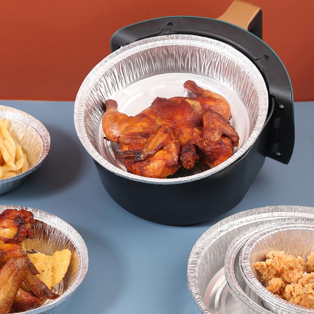 Disposable Aluminum Foil Plates Convenient And Flame-retardant Aluminum Foil Tray Multifunctional