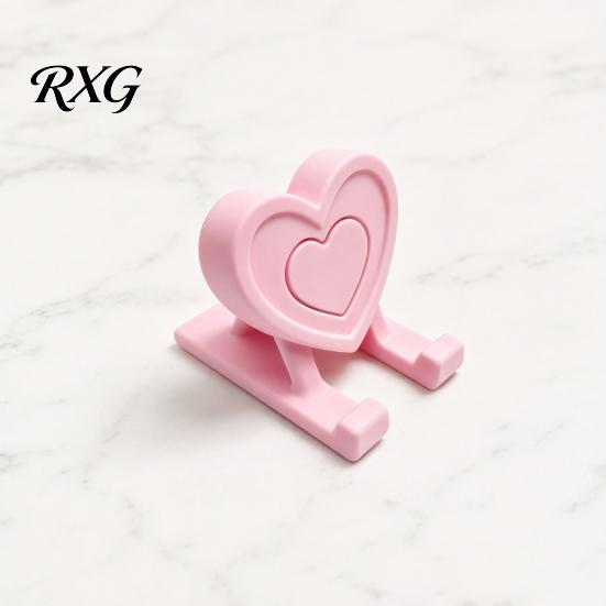 Heart Shaped Phone Holder 3D Printed Holder, Love Shape Mobile Stand Stand, Cell Tablet Desk Mount, Valentine's Day Gift Universal