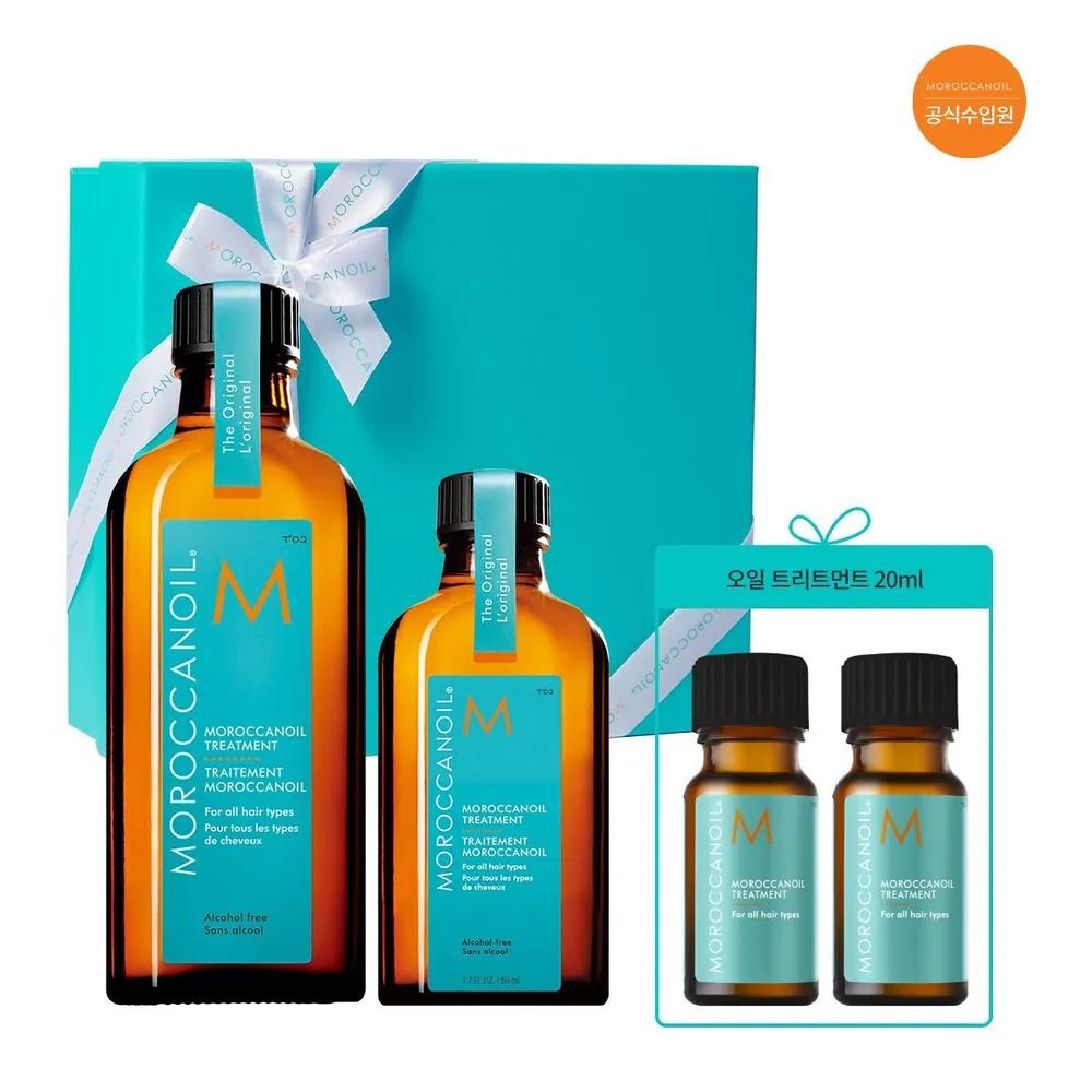 Family Set MOROCCANOIL Treatment 100ml+50ml+20ml Gift Set Light 100ml + Light 50ml