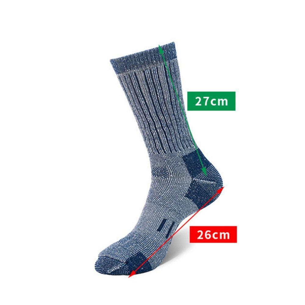 Fashion Fuzzy Merino Wool Socks Thickened Breathable Men's Walk Warm Anti-Odor Socks Mountaineering Winter Warm Socks For Men