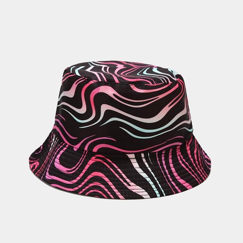 Classic Vintage Print Doublesided Sun Hat For Men Women Summer Outdoor Uv Protection