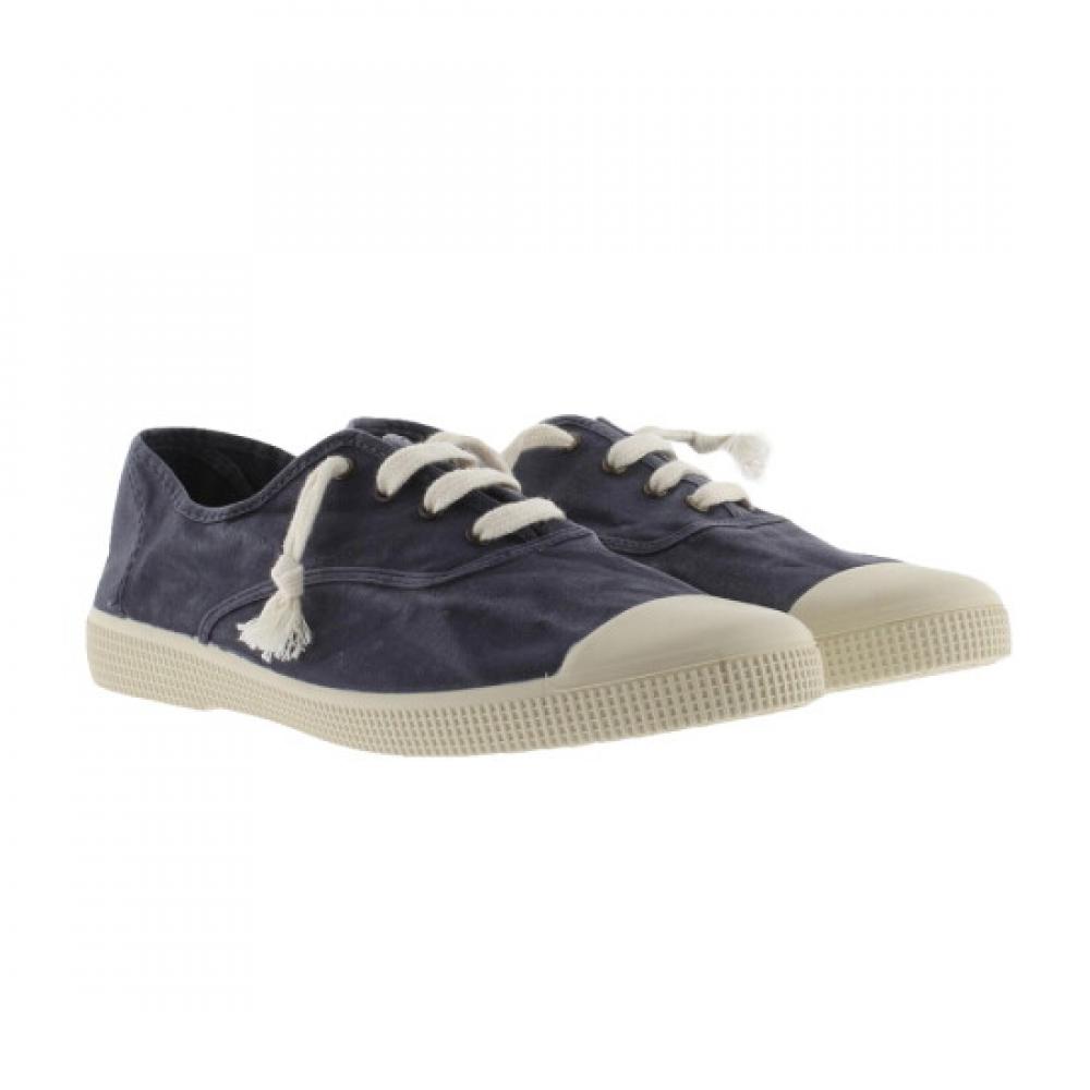 Victoria Shoes 110th Anniversary Vintage Cotton Sneakers Marino 1661101 Marino