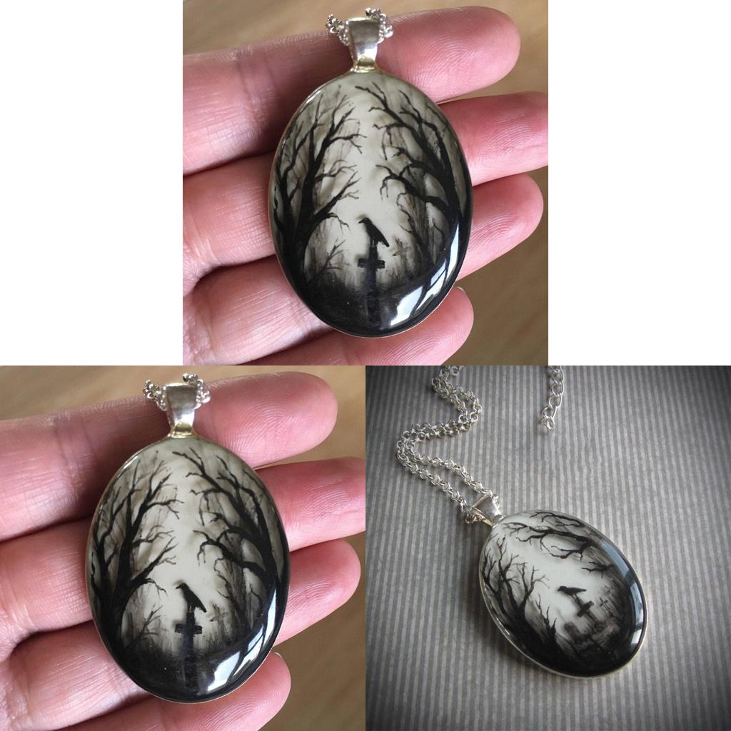 Gothic Pendant Necklace With Geometric Alloy Moon Design For Womens Fashion