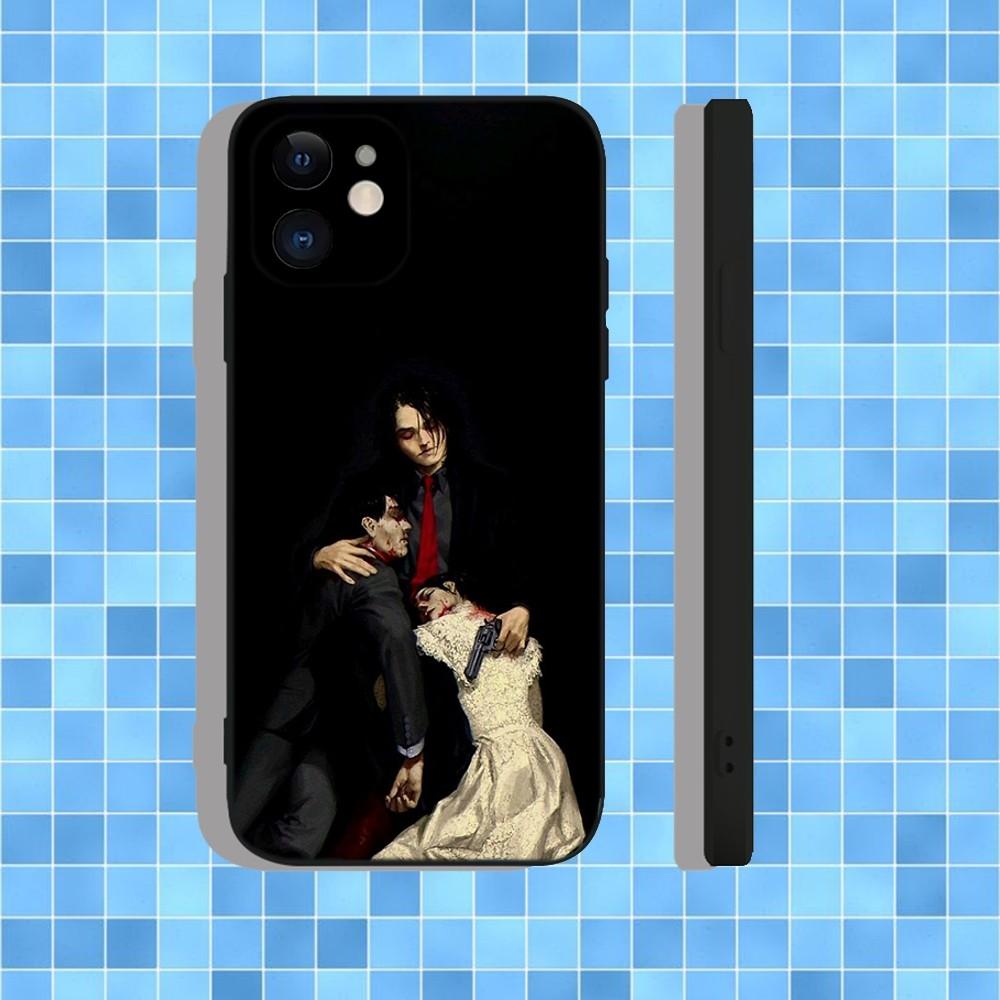 My C-Chemical Romance MCR Phone Case For iPhone 16,15,14,13,12,11,Pro,Max,Plus,X,XS,XR,SE,8,7,Mini,Soft Silicone Black Case