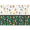 Children's Tattoo Stickers Little Mermaid Transfer Stickers Glow-in-the-Dark Daycare, Kindergarten, School