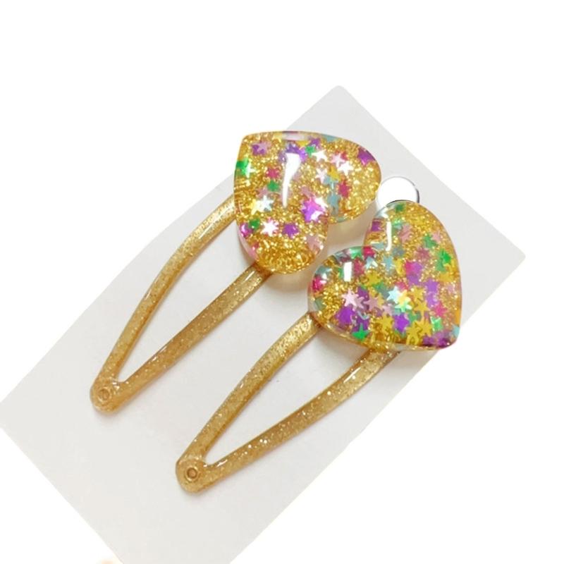 Adorkable Stern Glitzer Haarspange für Mädchen Kind Stern Haarspangen Glitzer Handgemacht Rosa Haarnadeln Hübsche Haarnadeln