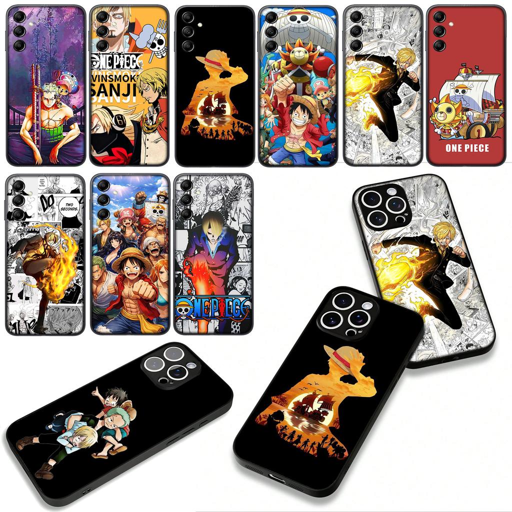 Anime Zoro Sanji One Pieces Luffy Phone Cover for Apple iPhone 16 15 14 Plus 13 12 Mini 17 Pro Max + ProMax 16E Air Case