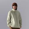Li Ning CF Loose Solid Color Pullover Long Sleeve Fleece Warm Sweatshirt Men Sweatshirt Lime AWDUD07-1