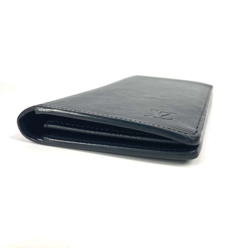 Louis Vuitton M60622 Epi Portefeuille Brazza  Long Wallet Epi Leather Noir Black