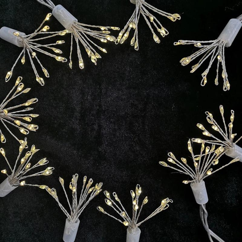 

Светодиодная гирлянда «Фейерверк», солнечная гирлянда, «Взрыв звезды», медная/серебряная проволока, сказочный свет, декоративная лампа, гирлянда с дистанционным управлением 5 firework-50LED-white