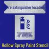 Fire Extinguisher Sign Stencil