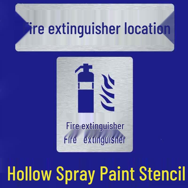Fire Extinguisher Sign Stencil