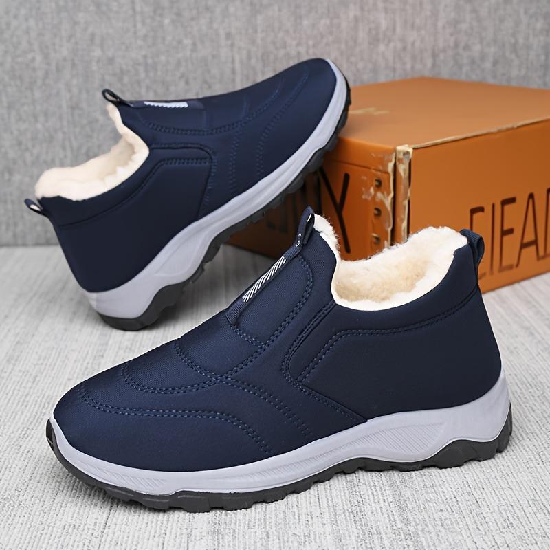 Winter New Velvet Warm Thick Cotton Shoes For Women, Short And Versatile Women'S Boots, Couple'S Men'S Shoes
