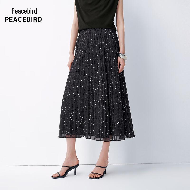 Peacebird AAGFG213D Pleated Maxi Skirt S